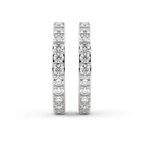 14kt Yellow Gold Emerson Round Lab Diamond Hoop Earrings (3 Ct. Tw.) standing product image one