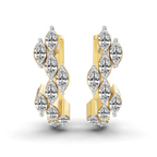 9ct Yellow Gold Cherie Marquise Lab Diamond Earrings (7/8 Ct. Tw.) left