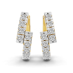 10kt Yellow Gold Vela Signature Round Lab Diamond Earring (3/8 Ct. Tw.) left