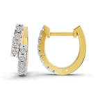 10kt Yellow Gold Vela Signature Round Lab Diamond Earring (3/8 Ct. Tw.) right