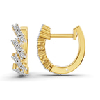 10kt Yellow Gold Capella Round Lab Diamond Huggie Earrings (1/3 Ct. Tw.) right