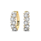 14kt Yellow Gold Eudora Pear Lab Diamond Hoop Earrings (4 Ct. Tw.) front image