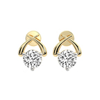 10kt Yellow Gold Elara Diamond Stud Earrings (12 Ct. Tw.) front image