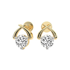 10kt Yellow Gold Elara Diamond Stud Earrings (12 Ct. Tw.) left