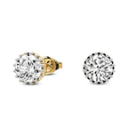 10kt Yellow Gold Caelia Diamond Stud Earrings (1 Ct. Tw.) left