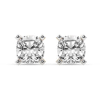 14kt Yellow Gold Four Prong Cushion Lab Diamond Stud Earrings (8 Ct. Tw.) front image