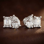 14kt Yellow Gold Double Delight Lab Diamond Stud Earrings (10 Ct. Tw.) color product image two