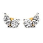 14kt Yellow Gold Twin Gleam Lab Diamond Stud Earrings (1 Ct. Tw.) front image
