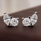 14kt Yellow Gold Twin Gleam Lab Diamond Stud Earrings (1 Ct. Tw.) color product image two
