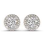 10kt Yellow Gold Eira Round Diamond Stud Earrings (8 Ct. Tw.) front image