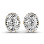 10kt Yellow Gold Ciela Oval Diamond Stud Earrings (1 Ct. Tw.) front image