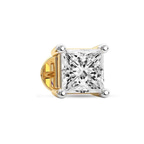 14kt Yellow Gold Four Prong Princess Lab Diamond Single Stud Earring (1 Ct. Tw.) standing product image one