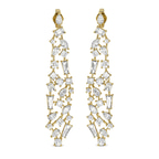 18kt Yellow Gold Waterfall Dangling Earrings (12 Ct. Tw.) front image