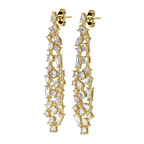 18kt Yellow Gold Waterfall Dangling Earrings (12 Ct. Tw.) right