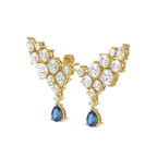 18ct Yellow Gold Ocean Drop Earrings (7 Ct. Tw.) side right image one