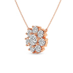 14ct Rose Gold Roselle Round Lab Diamond Fashion Necklace (1/2 Ct. Tw.) right