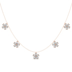10kt Rose Gold Elara Pear Lab Diamond Fashion Necklace (2 Ct. Tw.) front image