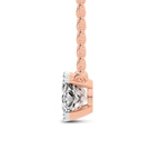 14kt Rose Gold Bianca Cushion Lab Diamond Solitaire Necklace (1/2 Ct. Tw.) right