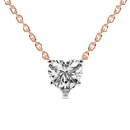 14kt Rose Gold Amalia Heart Lab Diamond Solitaire Necklace (4 Ct. Tw.) front image