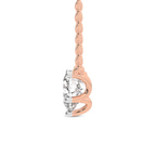 14kt Rose Gold Amalia Heart Lab Diamond Solitaire Necklace (4 Ct. Tw.) standing product image one