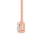 14kt Rose Gold Fernanda Oval Lab Diamond Solitaire Necklace (2 Ct. Tw.) right