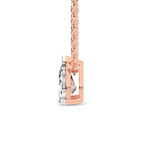 9ct Rose Gold Marisol Pear Lab Diamond Solitaire Necklace (1 1/2 Ct. Tw.) standing product image one