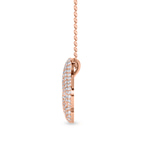 10kt Rose Gold Lab Diamond Initial N Necklace (1 Ct. Tw.) right