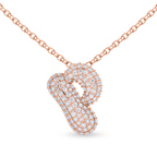 10kt Rose Gold Lab Diamond Initial P Necklace (1 Ct. Tw.) front image