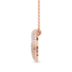 10kt Rose Gold Lab Diamond Initial P Necklace (1 Ct. Tw.) right