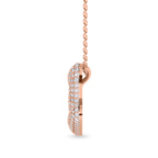 10kt Rose Gold Lab Diamond Initial Z Necklace (1 Ct. Tw.) right