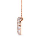 10kt Rose Gold Lab Diamond Initial G Necklace (1 Ct. Tw.) right