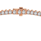 14kt Rose Gold Bailey Pear Lab Diamond Tennis Necklace (20 Ct. Tw.) side right image one