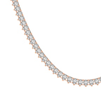 14kt Rose Gold Bailey Pear Lab Diamond Tennis Necklace (20 Ct. Tw.) standing product image one