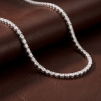 14kt Rose Gold Eden Oval Lab Diamond Tennis Necklace (10 Ct. Tw.) color product image two