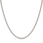 9ct Rose Gold Lorel Emerald Lab Diamond Tennis Necklace (20 Ct. Tw.) front image