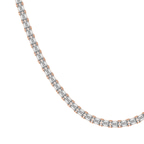 9ct Rose Gold Lorel Emerald Lab Diamond Tennis Necklace (20 Ct. Tw.) right
