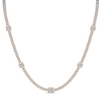 14kt Rose Gold Solitaire Station Lab Diamond Tennis Necklace (10 Ct. Tw.) front image