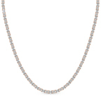 14kt Rose Gold East West Emerald Elegance Lab Diamond Tennis Necklace (20 Ct. Tw.) front image