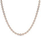 14kt Rose Gold Infinity Pear Lab Diamond Tennis Necklace (7 Ct. Tw.) front image