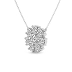 14ct White Gold Roselle Round Lab Diamond Fashion Necklace (1/2 Ct. Tw.) right