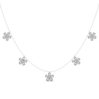 10kt White Gold Elara Pear Lab Diamond Fashion Necklace (2 Ct. Tw.) front image