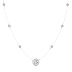Platinum Lumire Halo Lab Diamond Fashion Necklace (3 Ct. Tw.) front image