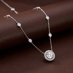 Platinum Lumire Halo Lab Diamond Fashion Necklace (3 Ct. Tw.) color product image two