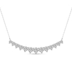 Platinum Veil of Venus Graduating Round Lab Diamond Fashion Necklace (1/2 Ct. Tw.) front image