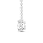Platinum Lluvia Round Lab Diamond Solitaire Necklace (1/2 Ct. Tw.) standing product image one