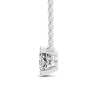 9ct White Gold Bianca Cushion Lab Diamond Solitaire Necklace (1/2 Ct. Tw.) right