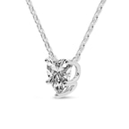 9ct White Gold Amalia Heart Lab Diamond Solitaire Necklace (4 Ct. Tw.) side right image one