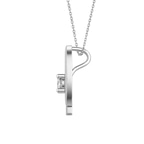 Platinum Minimal Lab Diamond Initial G Necklace (1/5 Ct. Tw.) left