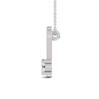 10kt White Gold Minimal Lab Diamond Initial N Necklace (1/5 Ct. Tw.) left