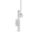 Platinum Minimal Lab Diamond Initial O Necklace (1/5 Ct. Tw.) left